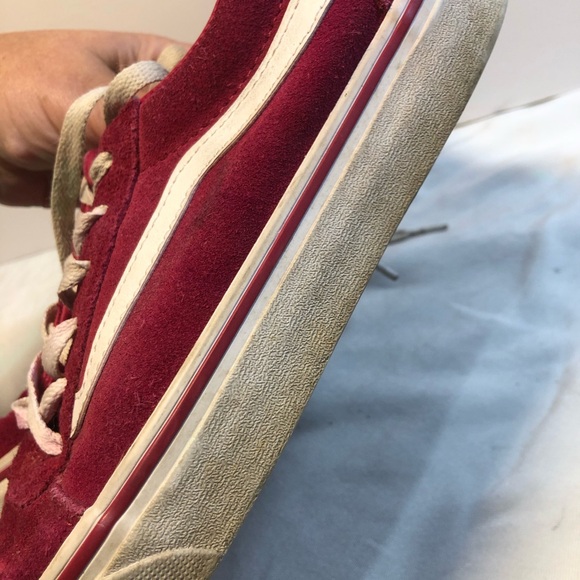 Vans Unisex old School suede Burgundy Ward Low Top Lace-Up Skateboard Shoe W 9.5 - Picture 13 of 13
